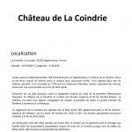 Château de La Coindrie