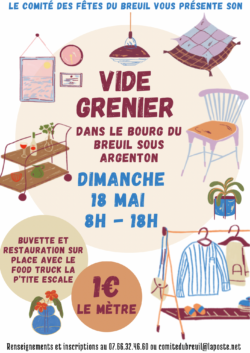 affiche vide grenier 2025