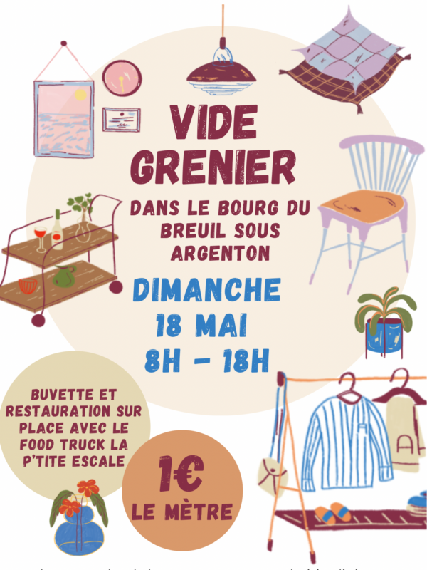 affiche vide grenier 2025