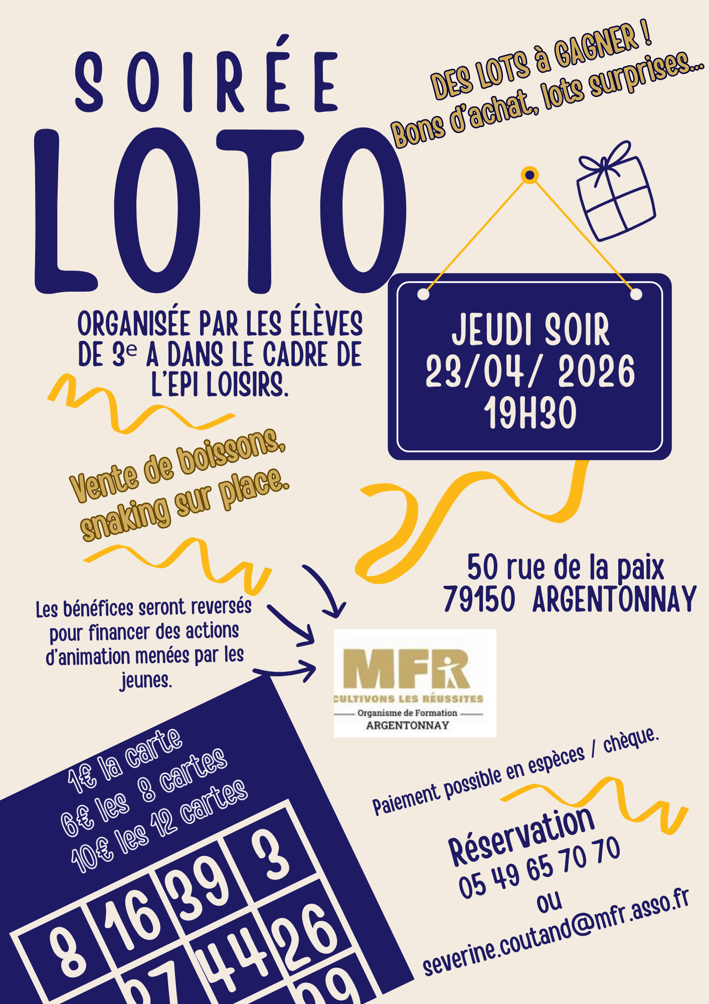 AFFICHE LOTO