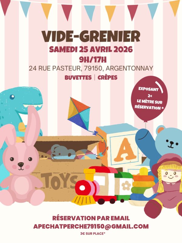 Flyer événement Bourse aux jouets moderne illustratif coloré - 1