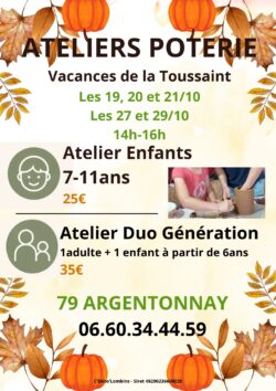 ATELIERS POTERIE TOUSSAINT 2026